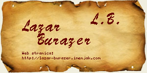 Lazar Burazer vizit kartica